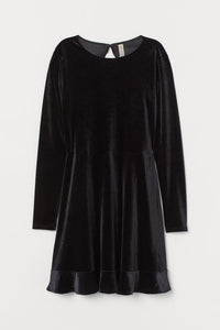 Skater Velvet Dress