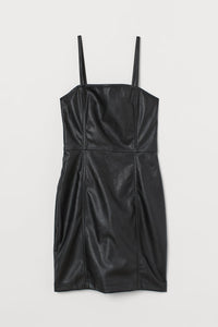 Pleather Mini Dress