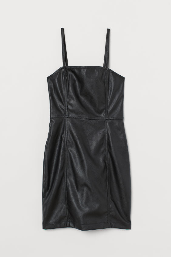 Pleather Mini Dress
