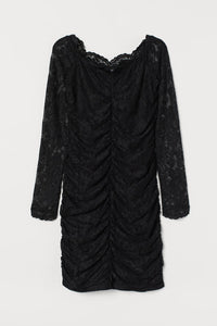 Ruched Centre Lace Dress