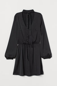 V-Neck Chiffon Dress