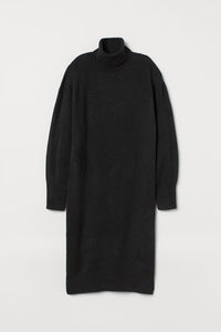 Oversized Turtleneck Sweater Dress