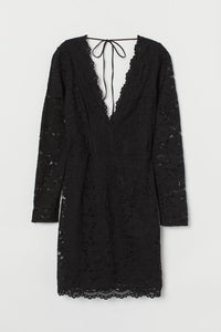 Deep V Lace Dress