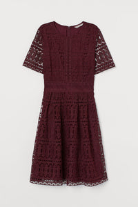 Short Sleeve Crochet Dress