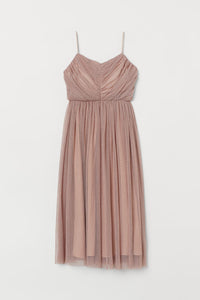 Pleated Tulle Dress