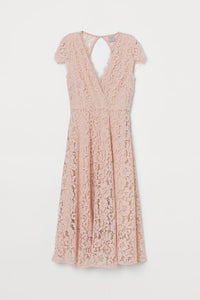 Midi Lace V Dress