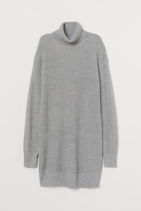 Turtleneck Loose Sweater Dress