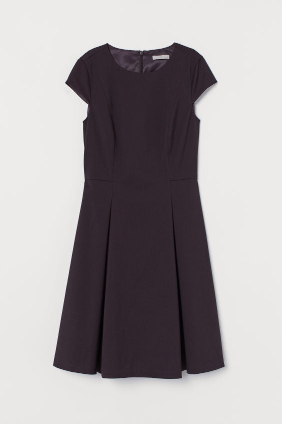 Simple Short Sleeve A-Line Dress